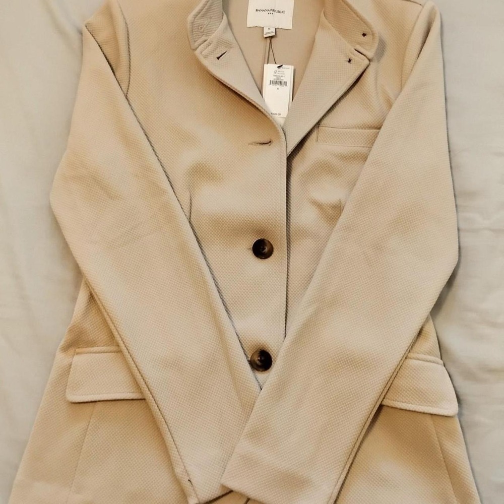 NWT ✨Banana Republic corporate minimalist preppy structured blazer light academa